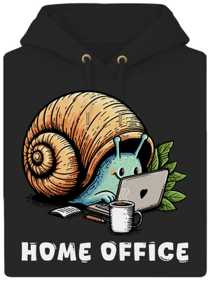 Šnekův home office unisex mikina premium Dark Black