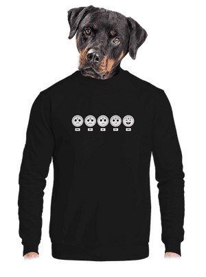 unisex mikina bez kapuce