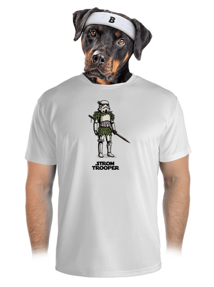 Strom trooper pánské sportovní tričko White