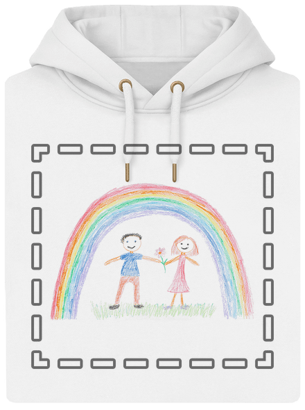 Dětské kresby - nahraj vlastní unisex mikina premium Snowwhite