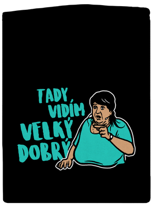 Velký dobrý pánská mikina na zip Black