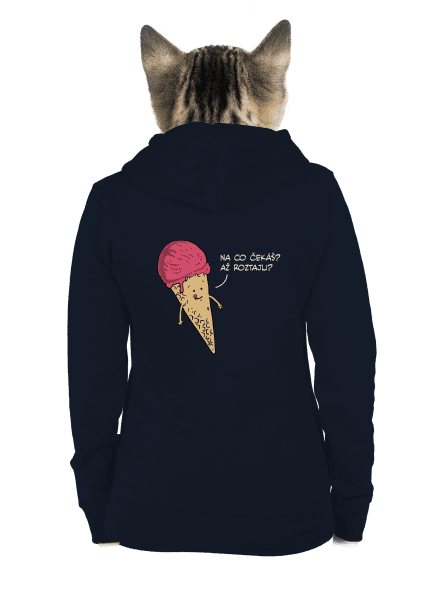 Zmrzlina dámská mikina na zip Navy Mal