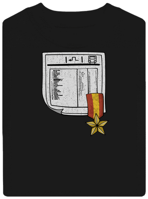 Jízdní řád unisex mikina bez kapuce Black