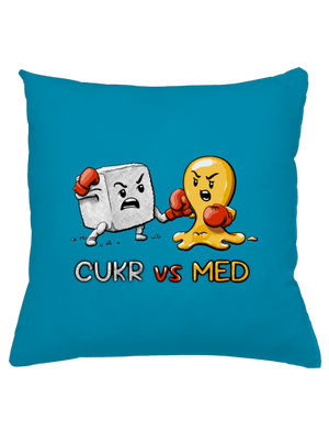 Cukr vs. med polštář Blue Turquoise