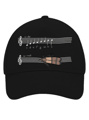 A - moll kšiltovka baseballka Black