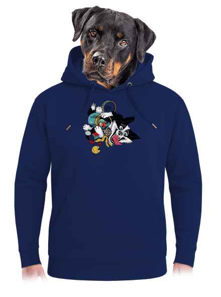 Border kolie unisex mikina premium Navy