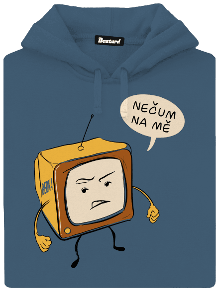 Nečum na mě dámská mikina klokanka Denim