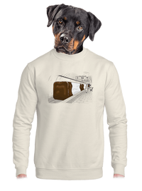 unisex mikina bez kapuce