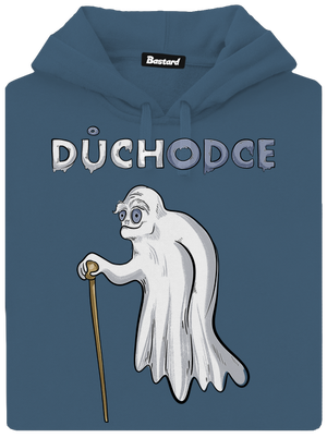 Duch důchodce dámská mikina klokanka Denim