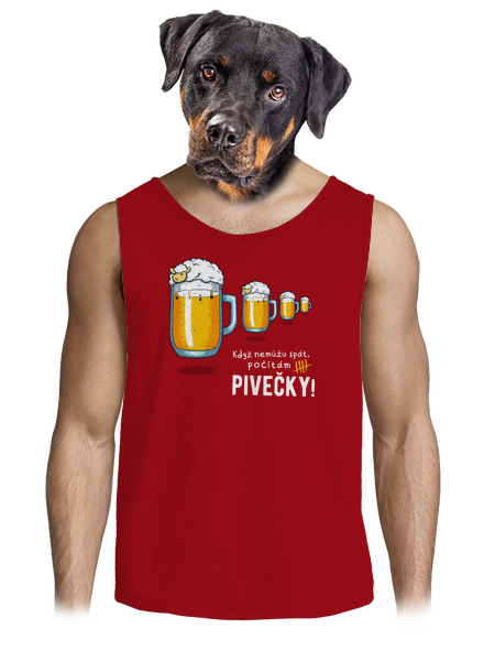 Pivečka pánské tílko Red