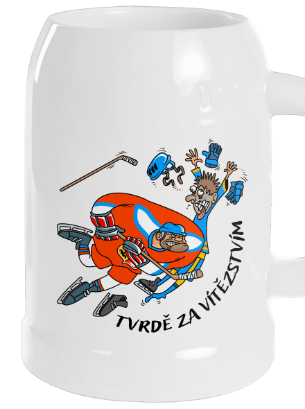 Tvrdě za vítězstvím půllitr White