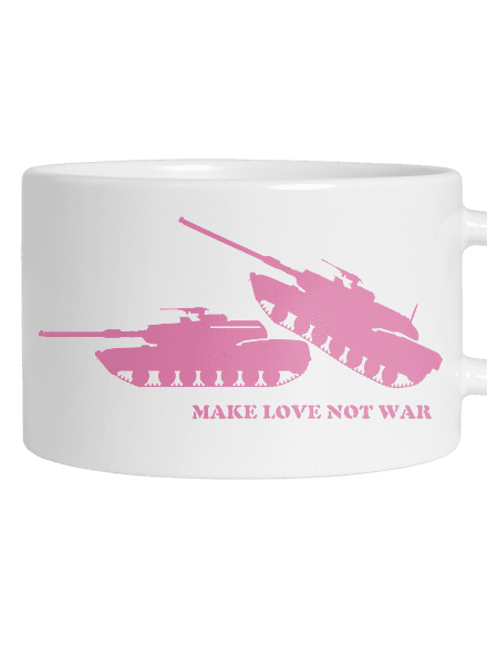 Tanky hrnek makronka White