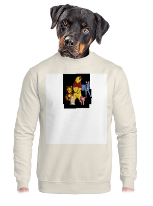 unisex mikina bez kapuce