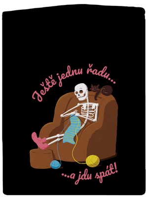 Ještě jednu řadu pánská mikina na zip Black