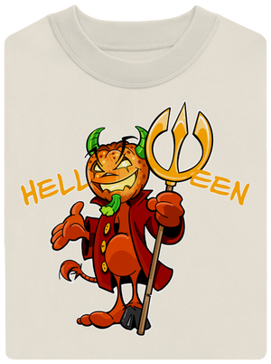 Helloween unisex mikina bez kapuce Off White