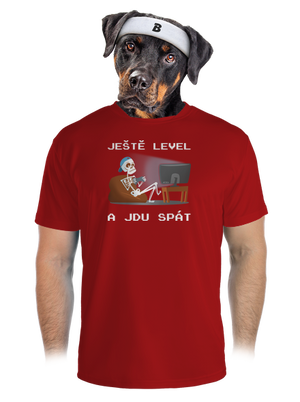 Ještě level pánské sportovní tričko Red Mal