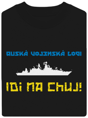 Ukrajina - Lodi idi na chuj unisex mikina bez kapuce Black