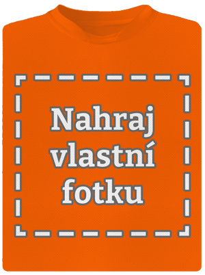 Vlastní potisk dětské sportovní tričko Neon Orange