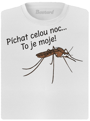 Komár s výdrží dámské sportovní tričko White