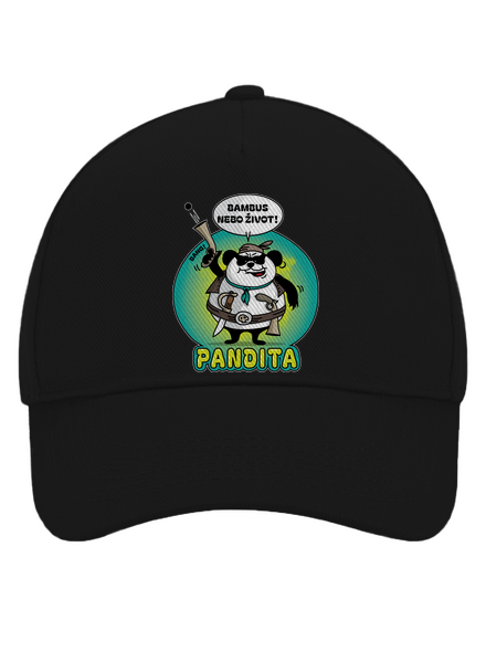 Pandita kšiltovka baseballka Black