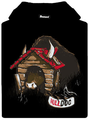 Bulldog pánská mikina klokanka Black