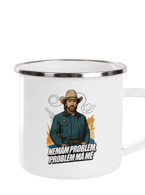 B19: Chuck Norris z Walker, Texas Ranger plecháček White