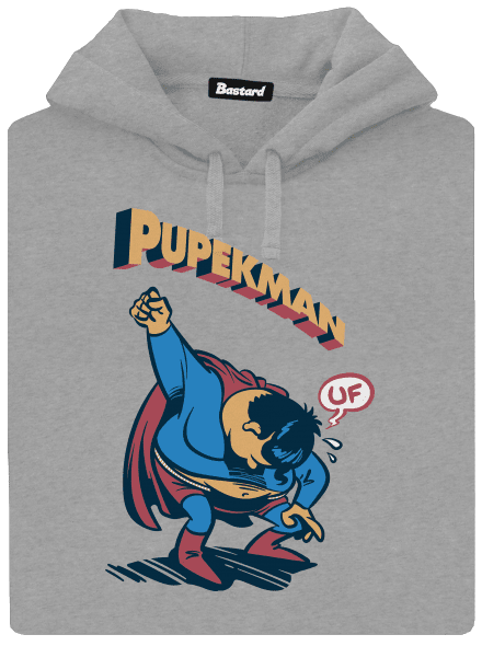 Pupekman pánská mikina klokanka Light Melange
