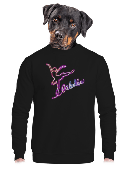 Baledka unisex mikina bez kapuce Black