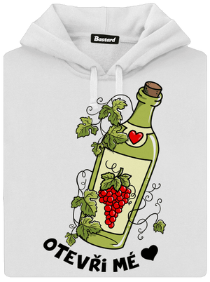 Otevři mé srdce dámská mikina klokanka White