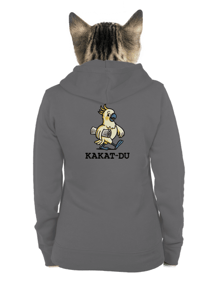 Kakat-du dámská mikina na zip Steel Gray