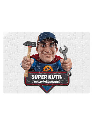 Super táta puzzle White