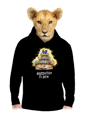 Rozsvítím ti den dětská mikina klokanka Black