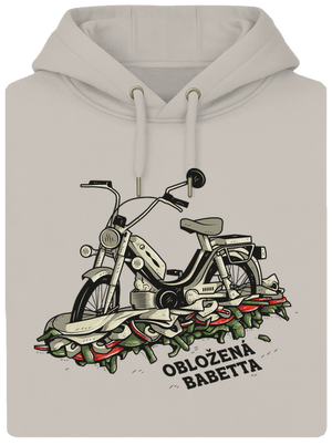 Obložená Babetta unisex mikina premium Pastel Macchiato