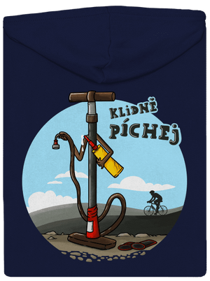 Klidně píchej pánská mikina na zip Navy