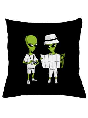 Mimozemšťané polštář Black