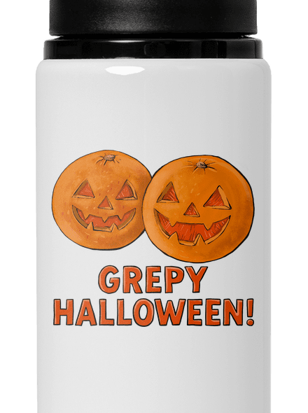 Grepy Halloween lahev na vodu White