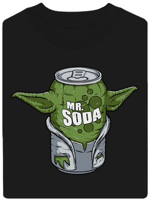 Mr. Soda unisex mikina bez kapuce Black