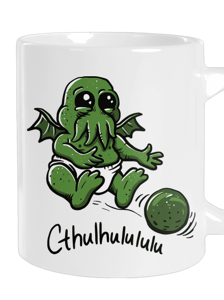 Cthulhululu velký hrnek White