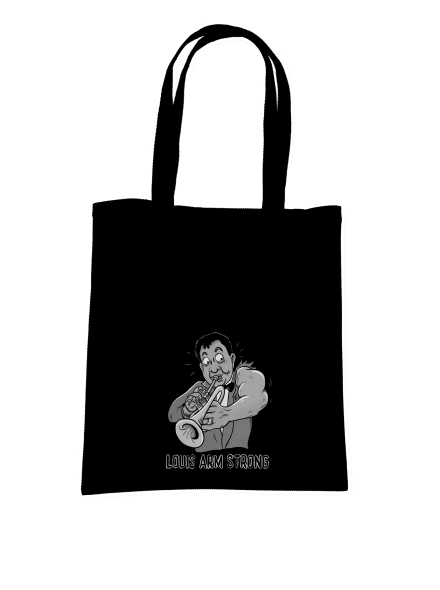 Louis Armstrong taška Black