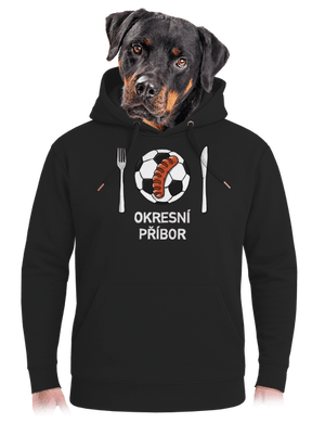 Okresní příbor unisex mikina premium Dark Black