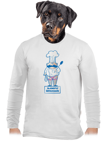 Tajemství šéfkuchaře pánské dlouhý rukáv White