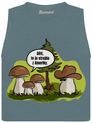 Strejda z Ameriky dámské tílko volné Heather Deep Teal