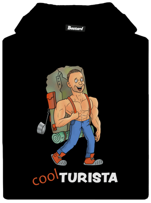 Cool turista dětská mikina klokanka Black