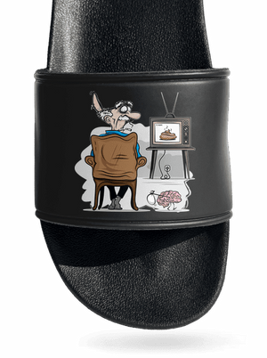 TV News pantofle Black