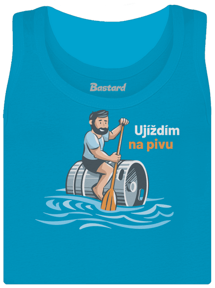 Ujíždím na pivu dámské tílko klasické Blue Atol