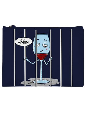Jsem vinen taštička French Navy