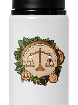 Vinný horoskop: Váha lahev na vodu White