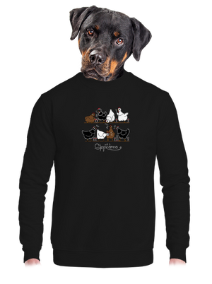 unisex mikina bez kapuce