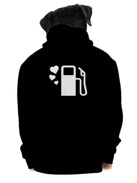 Plnou prosím pánská mikina na zip Black