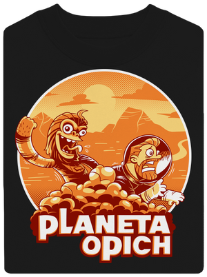 Planeta opich unisex mikina bez kapuce Black